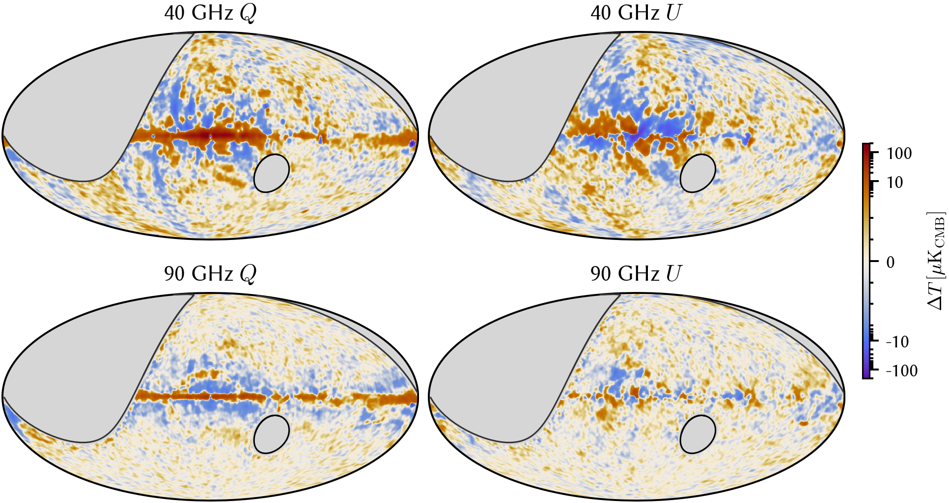 CLASS 40 GHz Q/U/V maps